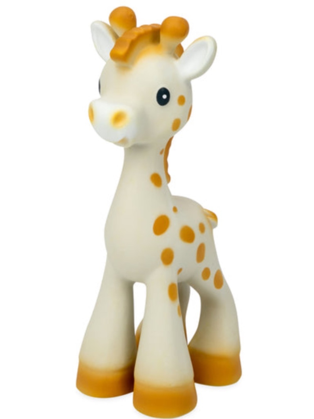 Nuby Jackie Giraffe Natural Rubber Teether Built In Squeaker